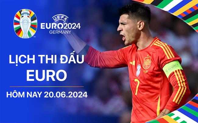 Lich thi dau Euro 20/6/2024